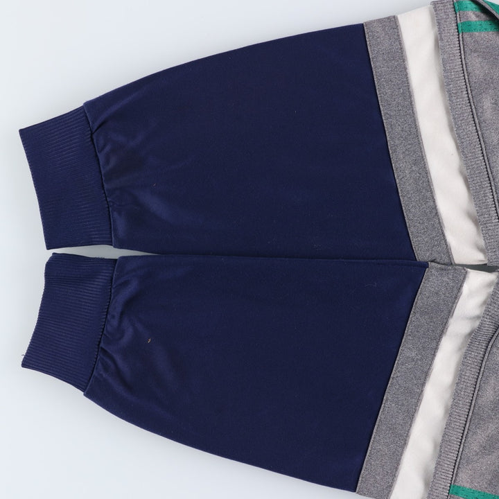 Vintage 80s-90'S adidas Trefoil logo jersey track jacket, men's size XL polyester navy blue type Vintage Second Hand