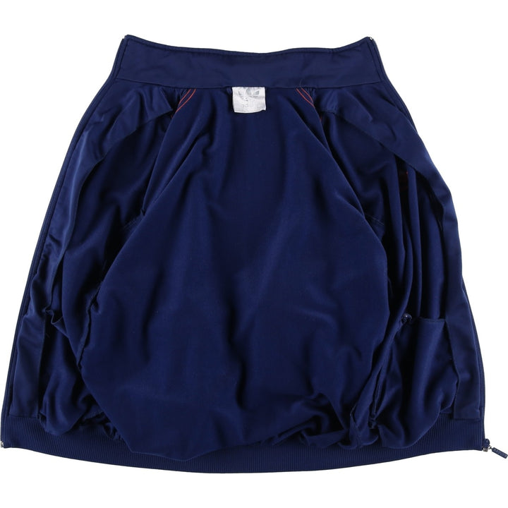 Vintage 1980'S adidas Trefoil logo track jacket, men's size small polyester navy blue type Vintage Second Hand