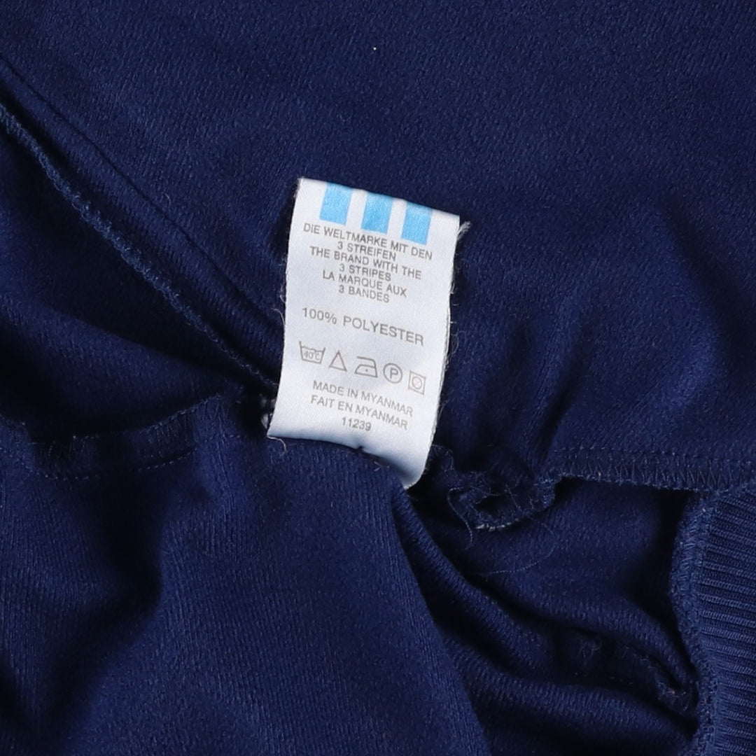 Vintage 1980'S adidas Trefoil logo track jacket, men's size small polyester navy blue type Vintage Second Hand