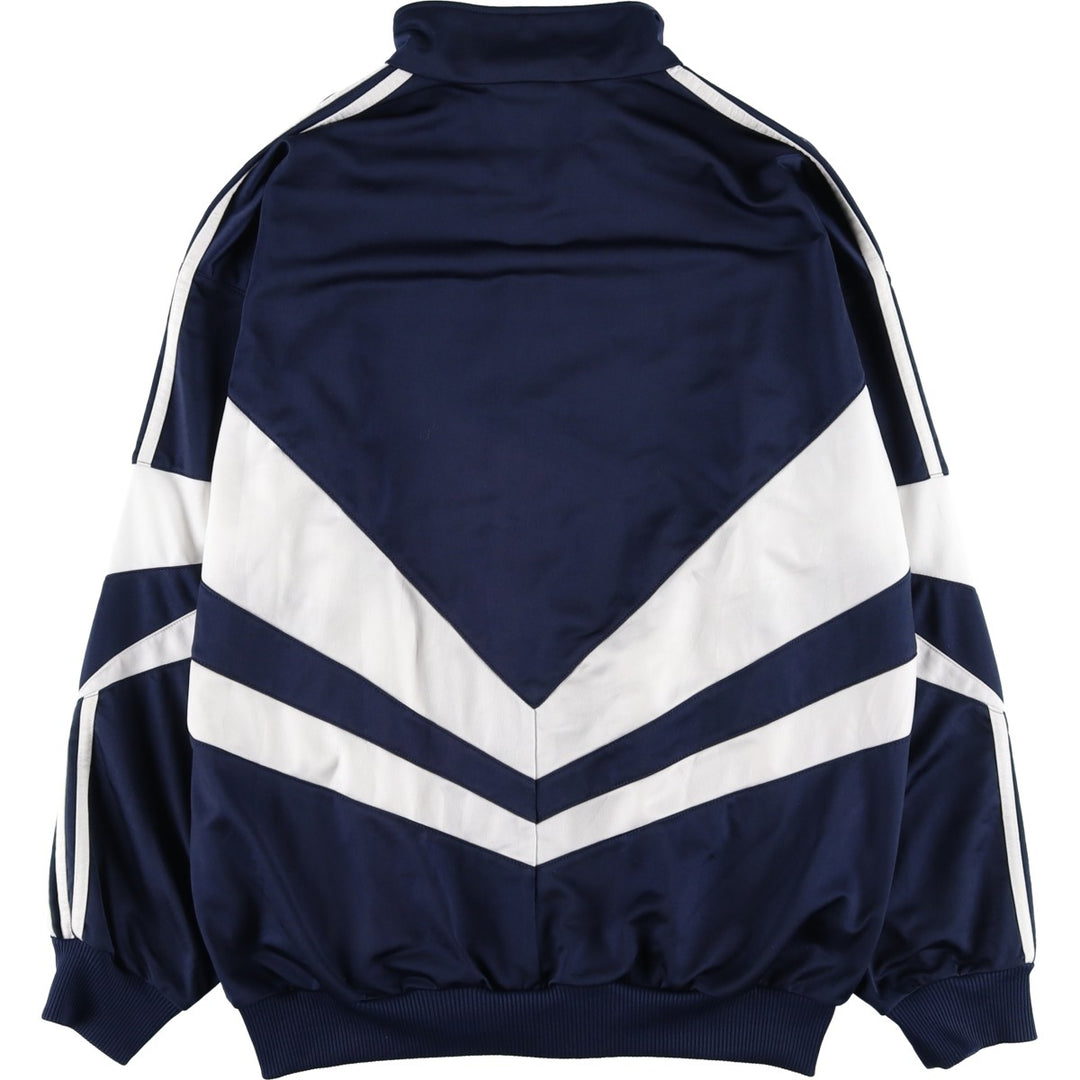 Vintage 1980'S adidas Trefoil logo track jacket, men's size M polyester navy blue type Vintage Second Hand
