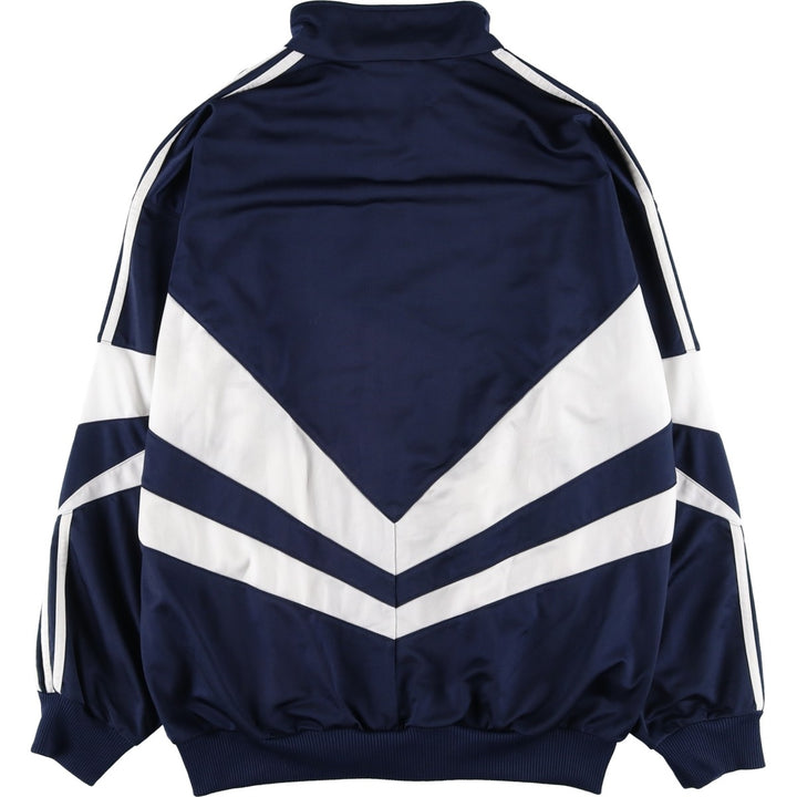 Vintage 1980'S adidas Trefoil logo track jacket, men's size M polyester navy blue type Vintage Second Hand