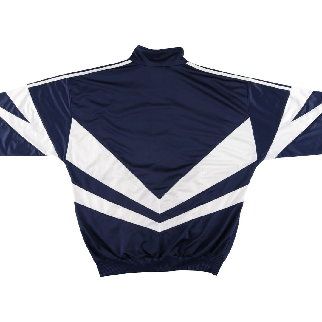 Vintage 1980'S adidas Trefoil logo track jacket, men's size M polyester navy blue type Vintage Second Hand