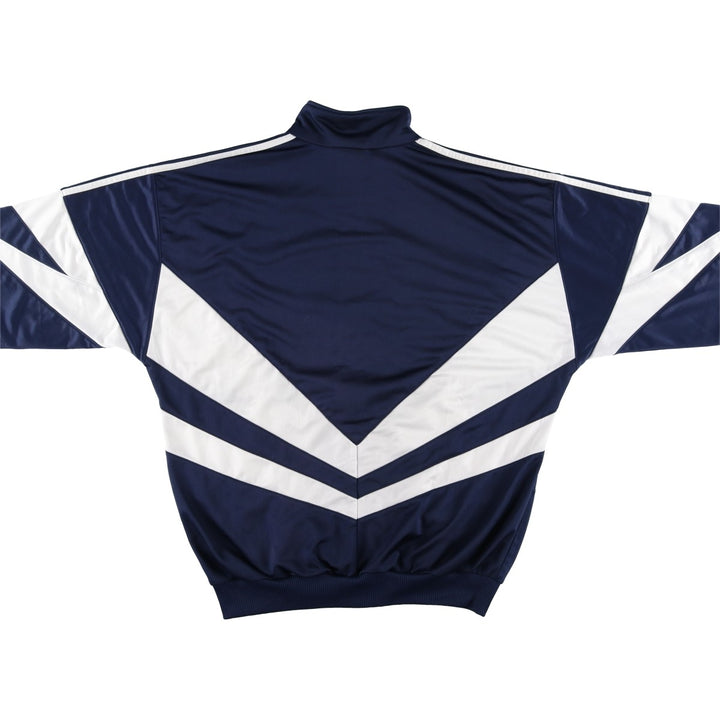 Vintage 1980'S adidas Trefoil logo track jacket, men's size M polyester navy blue type Vintage Second Hand