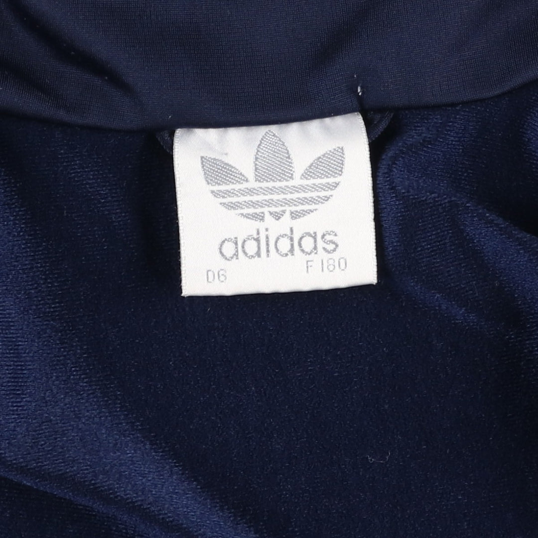 Vintage 1980'S adidas Trefoil logo track jacket, men's size M polyester navy blue type Vintage Second Hand