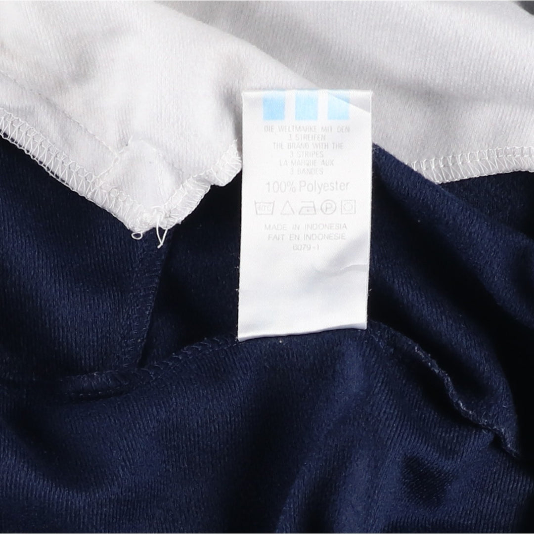 Vintage 1980'S adidas Trefoil logo track jacket, men's size M polyester navy blue type Vintage Second Hand