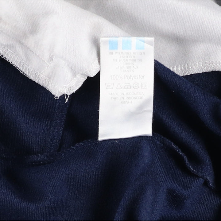 Vintage 1980'S adidas Trefoil logo track jacket, men's size M polyester navy blue type Vintage Second Hand