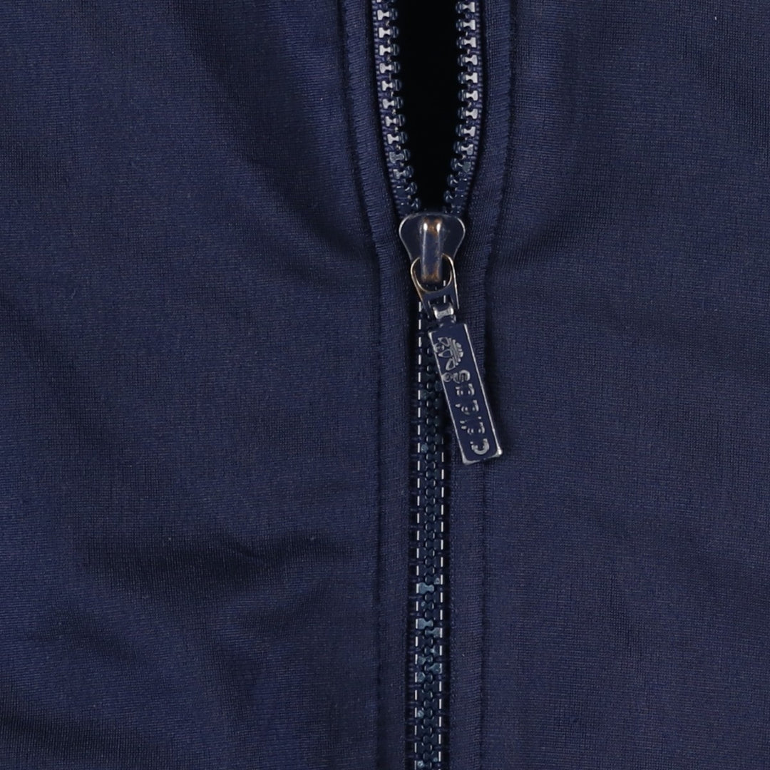 Vintage 1980'S adidas Trefoil logo track jacket, men's size M polyester navy blue type Vintage Second Hand