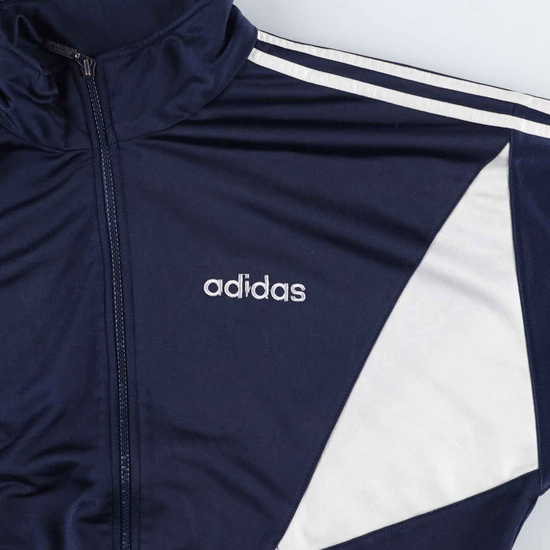 Vintage 1980'S adidas Trefoil logo track jacket, men's size M polyester navy blue type Vintage Second Hand