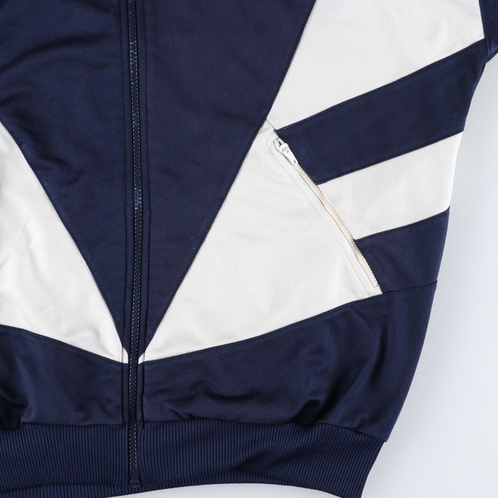 Vintage 1980'S adidas Trefoil logo track jacket, men's size M polyester navy blue type Vintage Second Hand