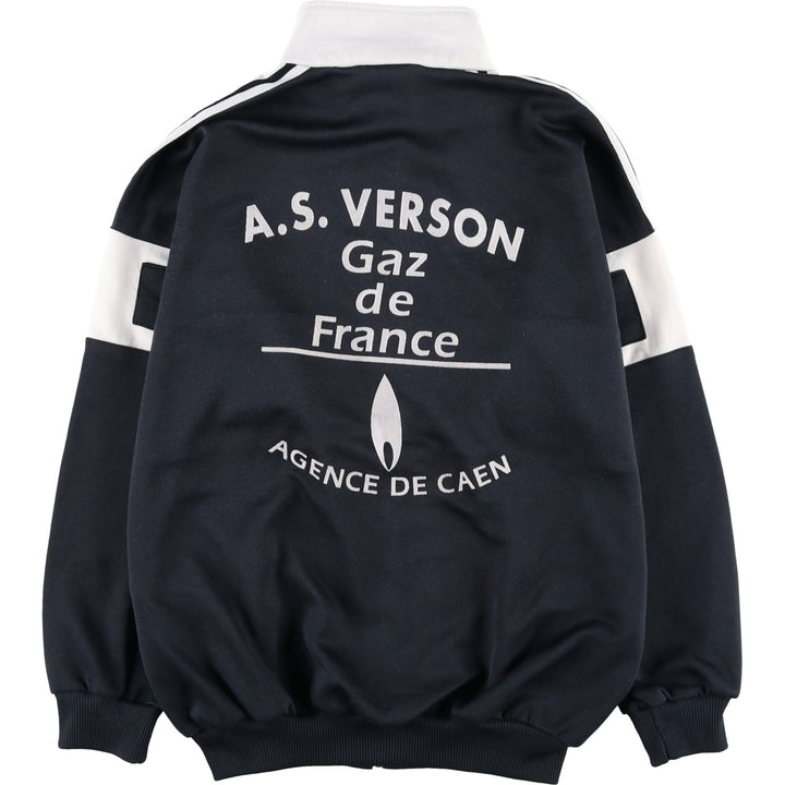 Vintage 1980'S adidas Trefoil logo track jacket, men's size M polyester black type Vintage Second Hand