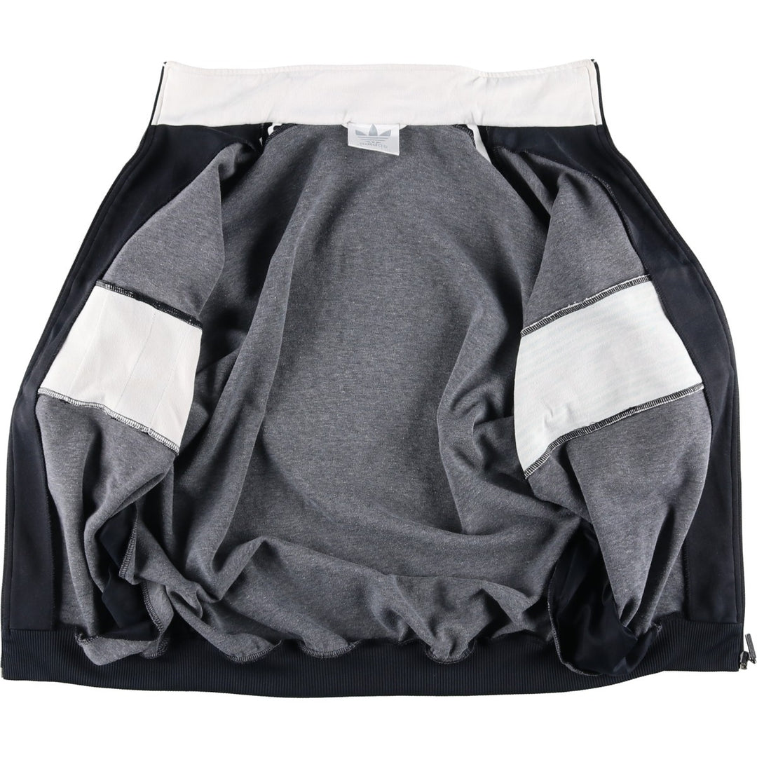 Vintage 1980'S adidas Trefoil logo track jacket, men's size M polyester black type Vintage Second Hand