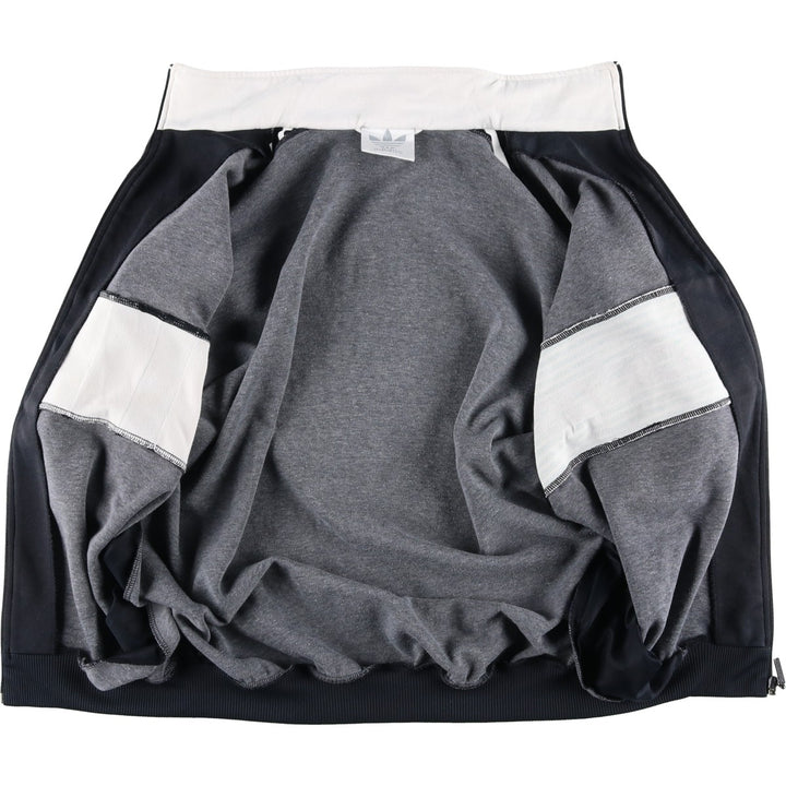 Vintage 1980'S adidas Trefoil logo track jacket, men's size M polyester black type Vintage Second Hand