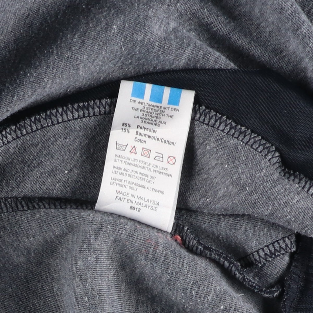 Vintage 1980'S adidas Trefoil logo track jacket, men's size M polyester black type Vintage Second Hand