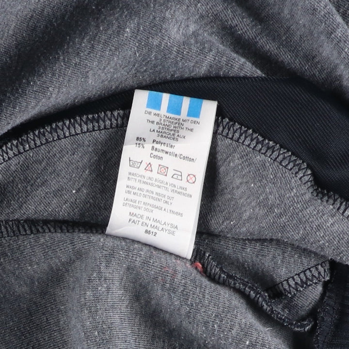 Vintage 1980'S adidas Trefoil logo track jacket, men's size M polyester black type Vintage Second Hand