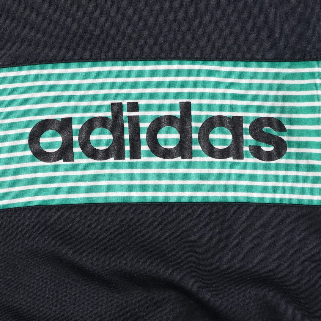 Vintage 1980'S adidas Trefoil logo track jacket, men's size M polyester black type Vintage Second Hand