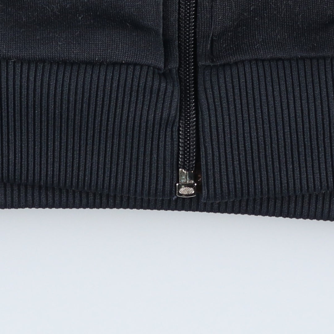 Vintage 1980'S adidas Trefoil logo track jacket, men's size M polyester black type Vintage Second Hand