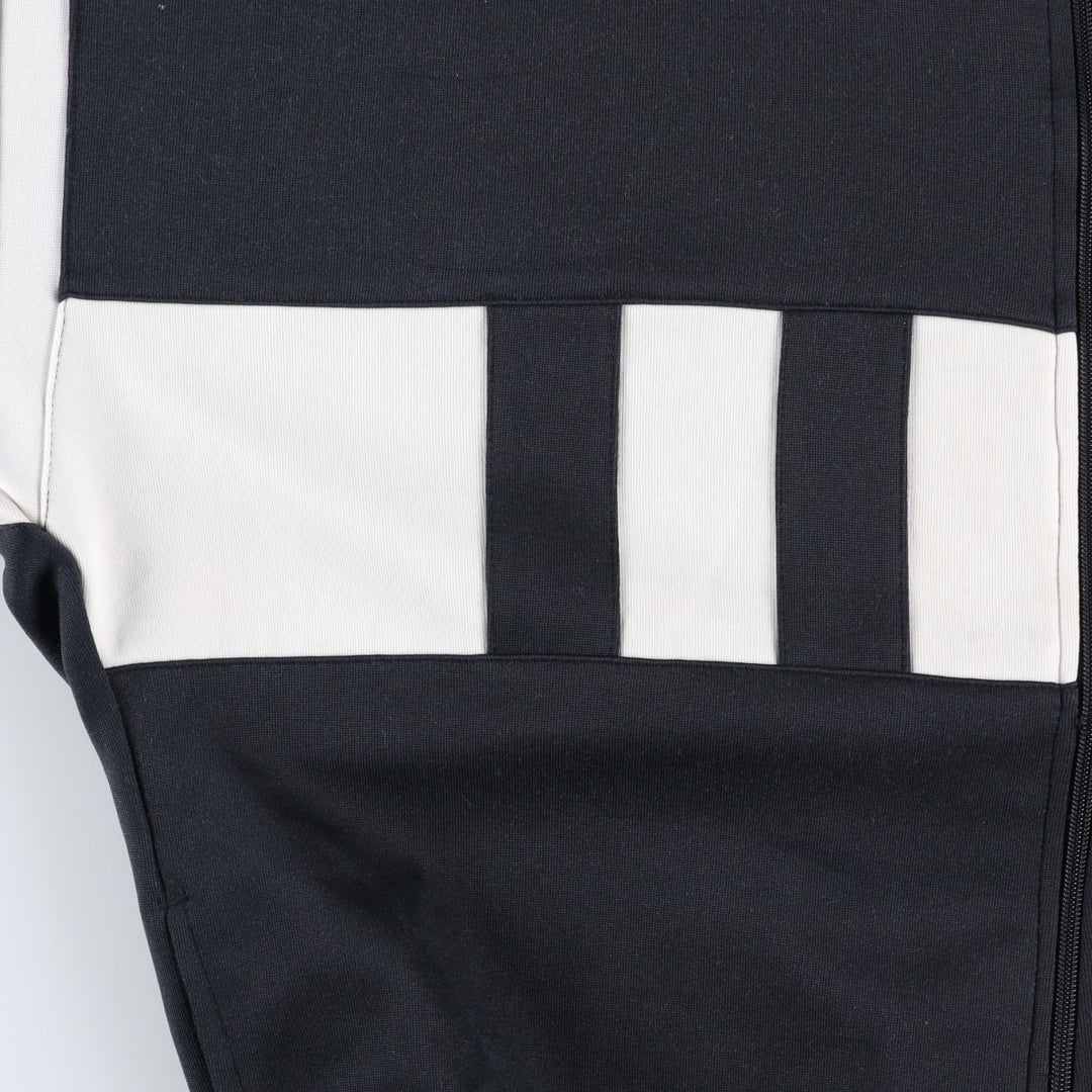 Vintage 1980'S adidas Trefoil logo track jacket, men's size M polyester black type Vintage Second Hand