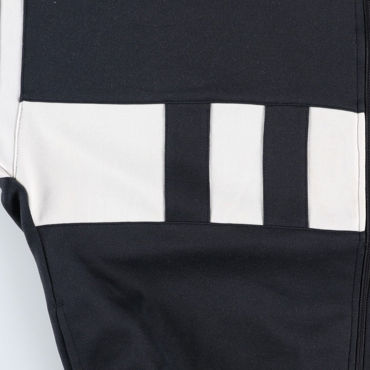 Vintage 1980'S adidas Trefoil logo track jacket, men's size M polyester black type Vintage Second Hand