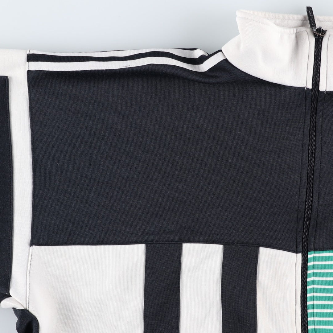 Vintage 1980'S adidas Trefoil logo track jacket, men's size M polyester black type Vintage Second Hand