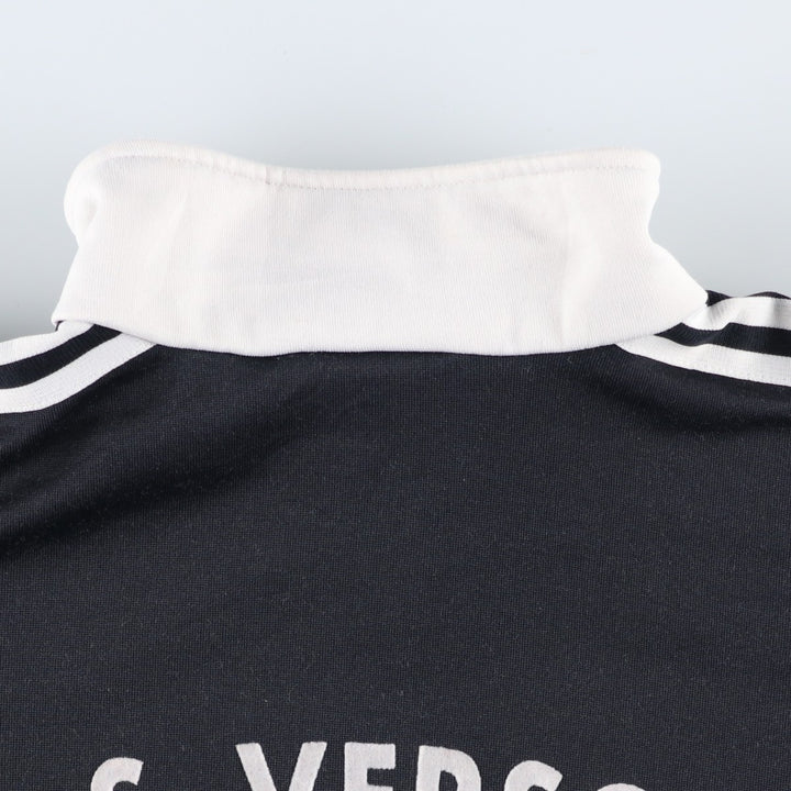 Vintage 1980'S adidas Trefoil logo track jacket, men's size M polyester black type Vintage Second Hand