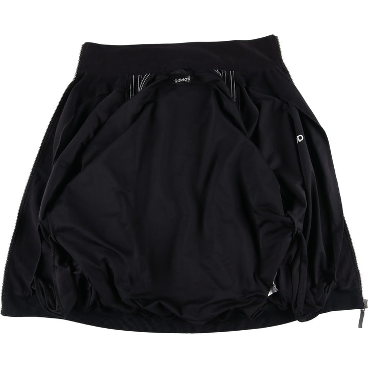 Vintage 90'S adidas Trefoil logo velour jersey track jacket, size M, men's polyester black type Vintage Second Hand