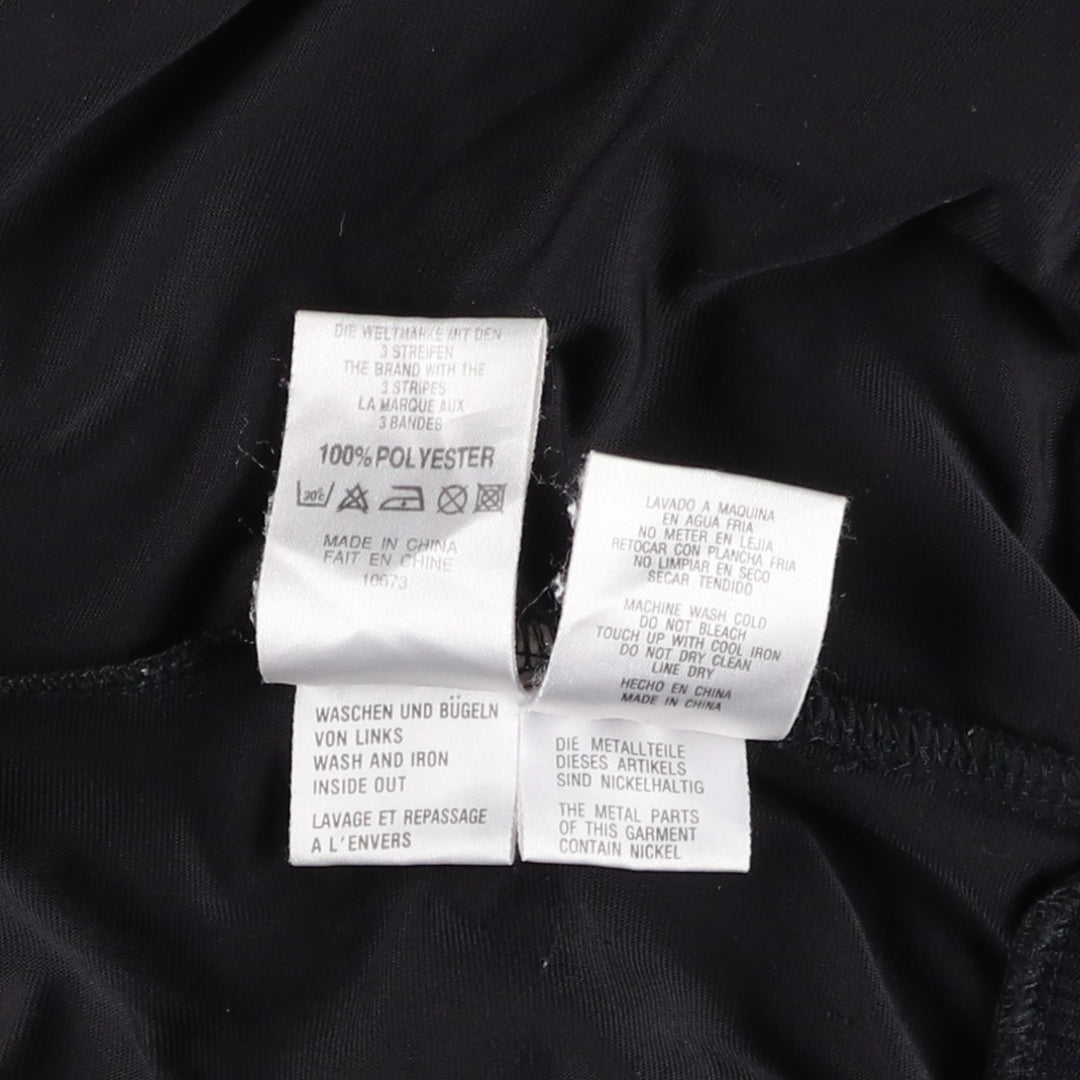 Vintage 90'S adidas Trefoil logo velour jersey track jacket, size M, men's polyester black type Vintage Second Hand