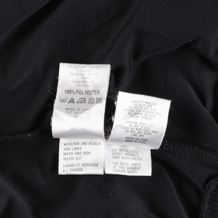 Vintage 90'S adidas Trefoil logo velour jersey track jacket, size M, men's polyester black type Vintage Second Hand