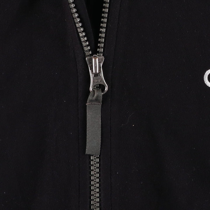 Vintage 90'S adidas Trefoil logo velour jersey track jacket, size M, men's polyester black type Vintage Second Hand