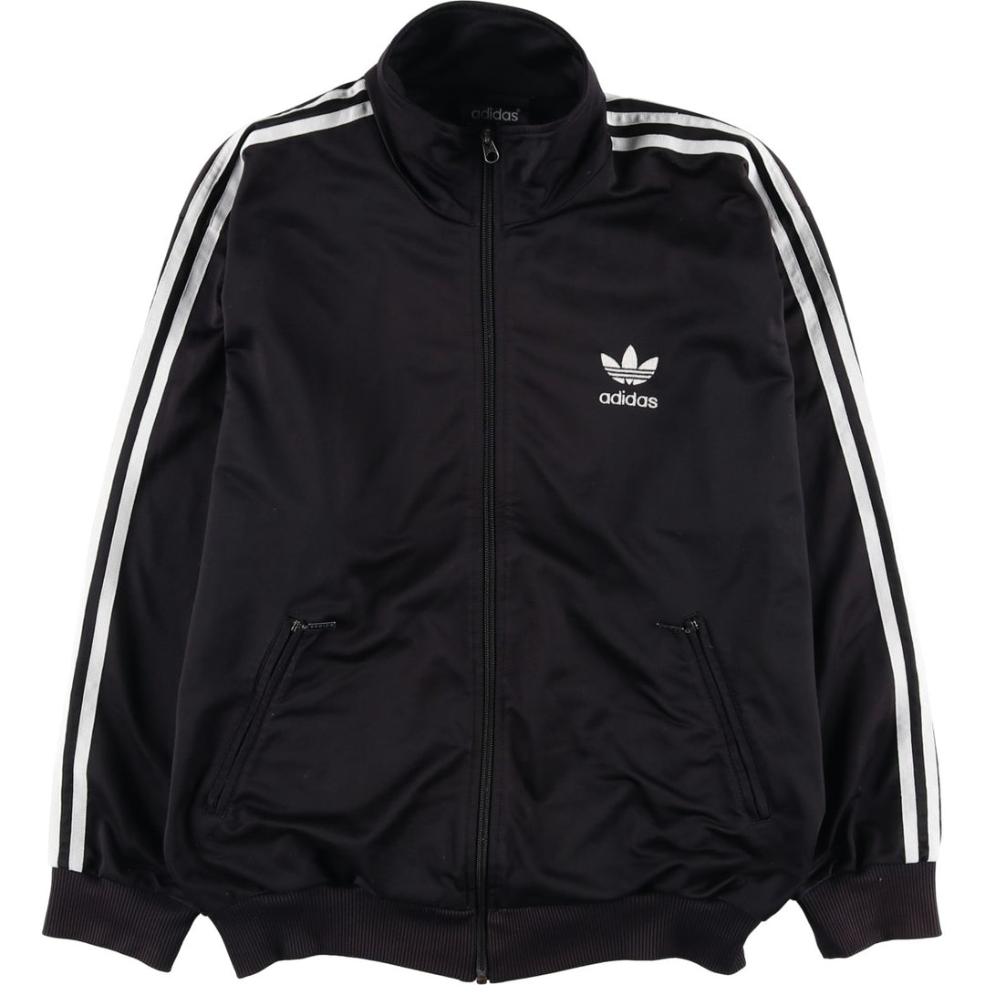 Vintage 90'S adidas Trefoil logo track jacket, men's size small polyester black type Vintage Second Hand