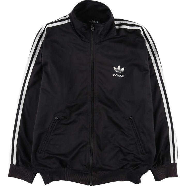 Vintage 90'S adidas Trefoil logo track jacket, men's size small polyester black type Vintage Second Hand