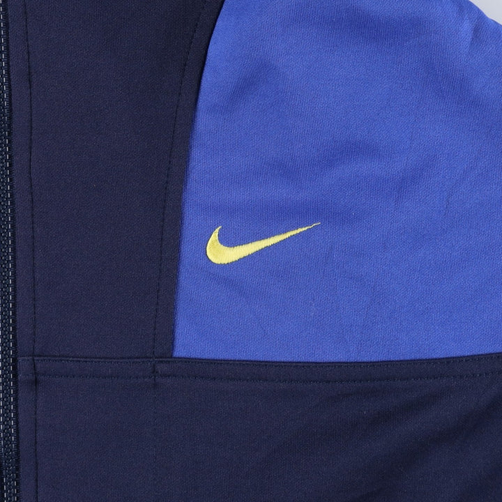 90'S Nike Track Jacket, Men's Medium, Vintage polyester navy blue type Vintage Second Hand