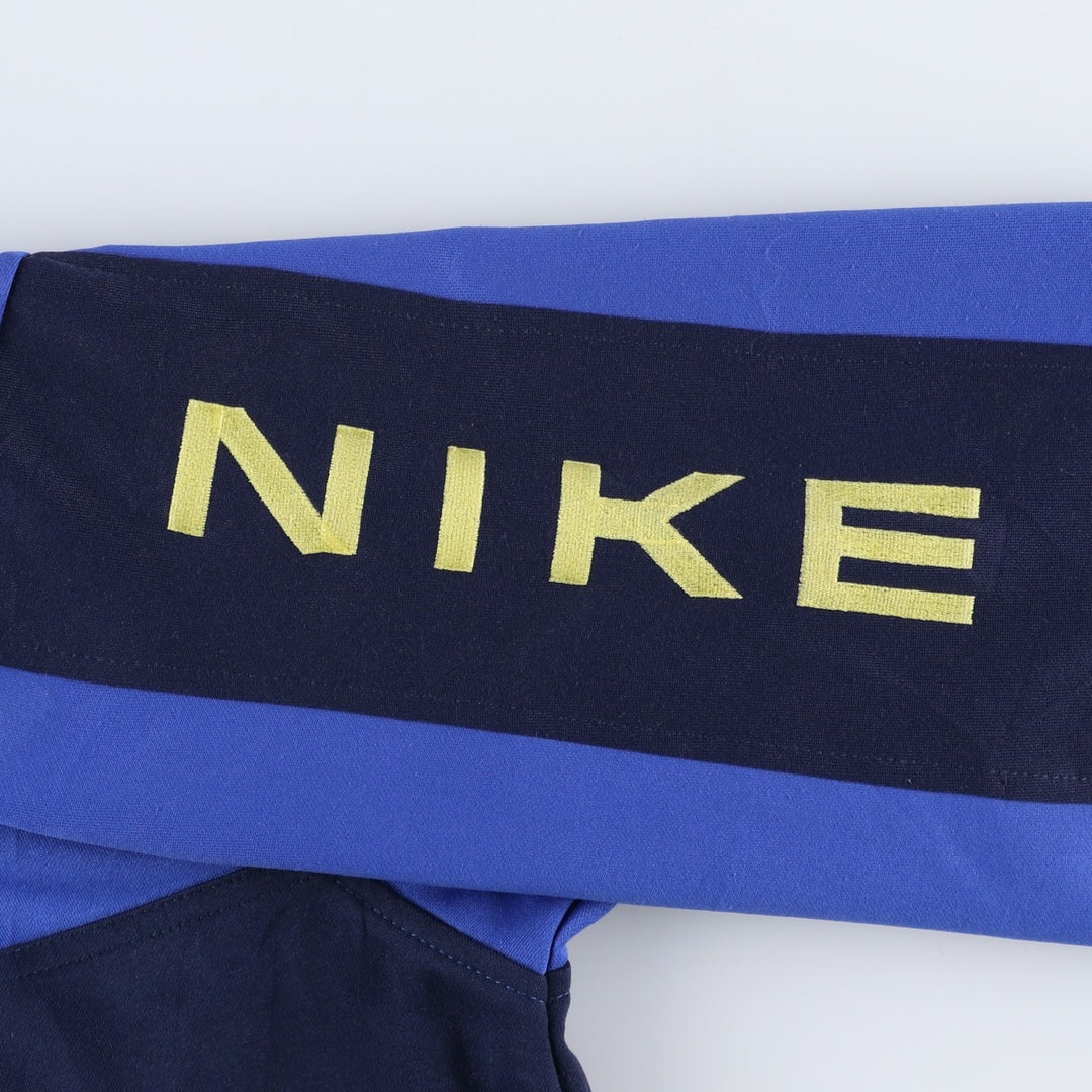 90'S Nike Track Jacket, Men's Medium, Vintage polyester navy blue type Vintage Second Hand