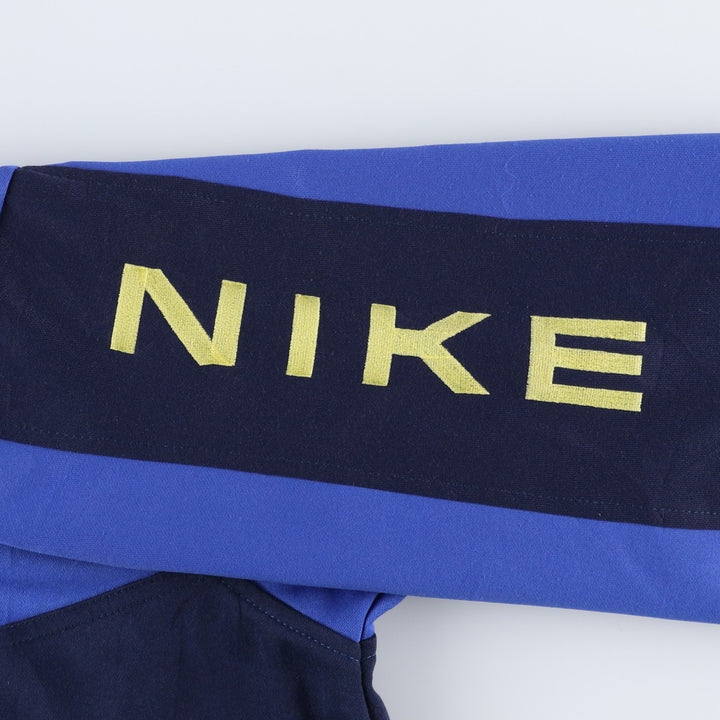 90'S Nike Track Jacket, Men's Medium, Vintage polyester navy blue type Vintage Second Hand
