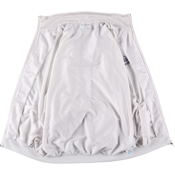 Vintage 1980'S adidas Trefoil logo track jacket, men's size M polyester white type Vintage Second Hand