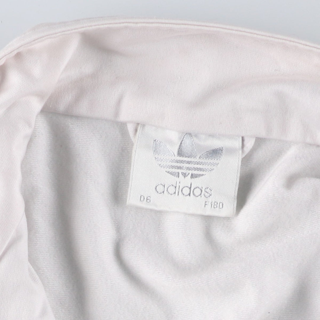 Vintage 1980'S adidas Trefoil logo track jacket, men's size M polyester white type Vintage Second Hand