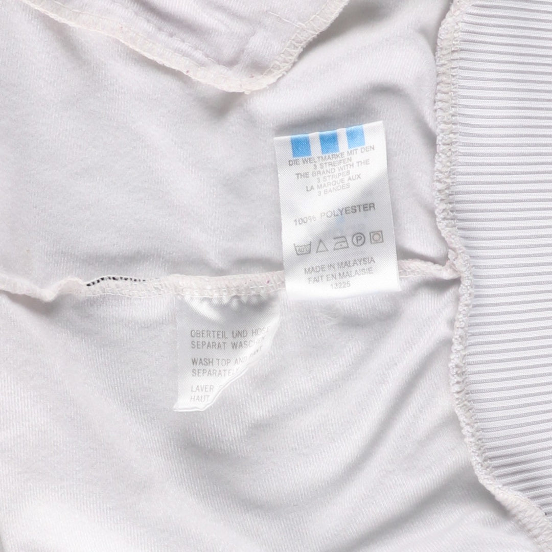 Vintage 1980'S adidas Trefoil logo track jacket, men's size M polyester white type Vintage Second Hand