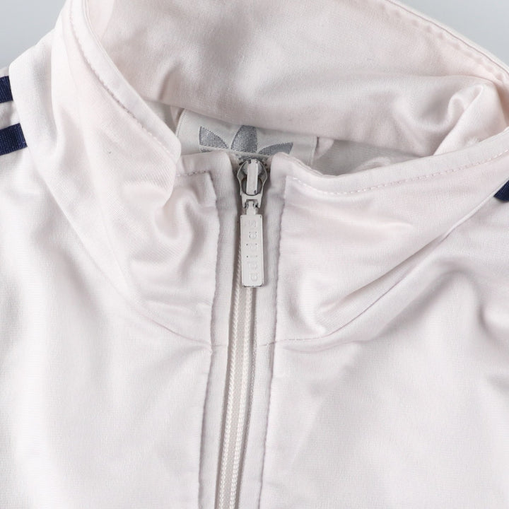 Vintage 1980'S adidas Trefoil logo track jacket, men's size M polyester white type Vintage Second Hand