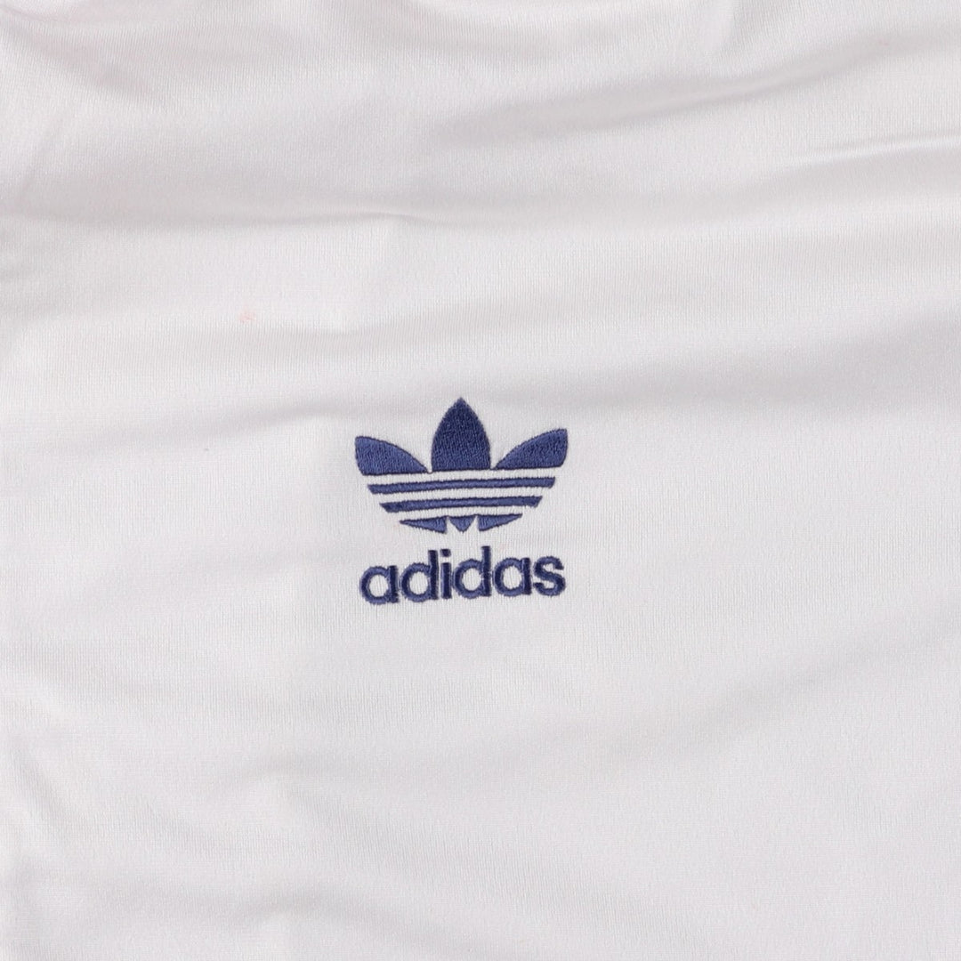 Vintage 1980'S adidas Trefoil logo track jacket, men's size M polyester white type Vintage Second Hand