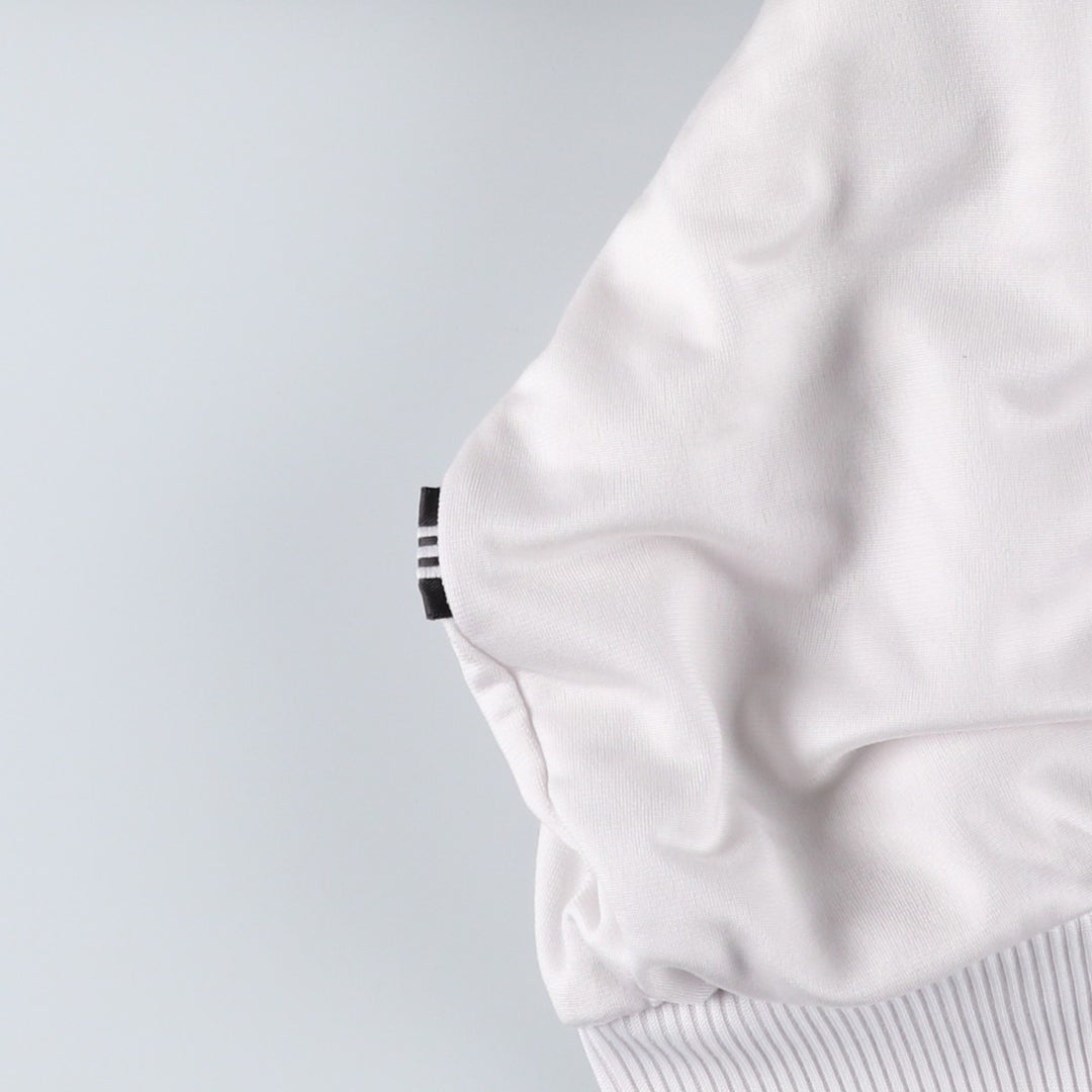 Vintage 1980'S adidas Trefoil logo track jacket, men's size M polyester white type Vintage Second Hand