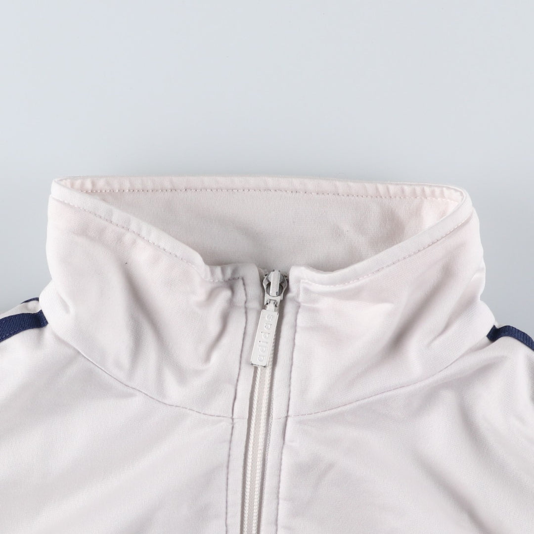 Vintage 1980'S adidas Trefoil logo track jacket, men's size M polyester white type Vintage Second Hand
