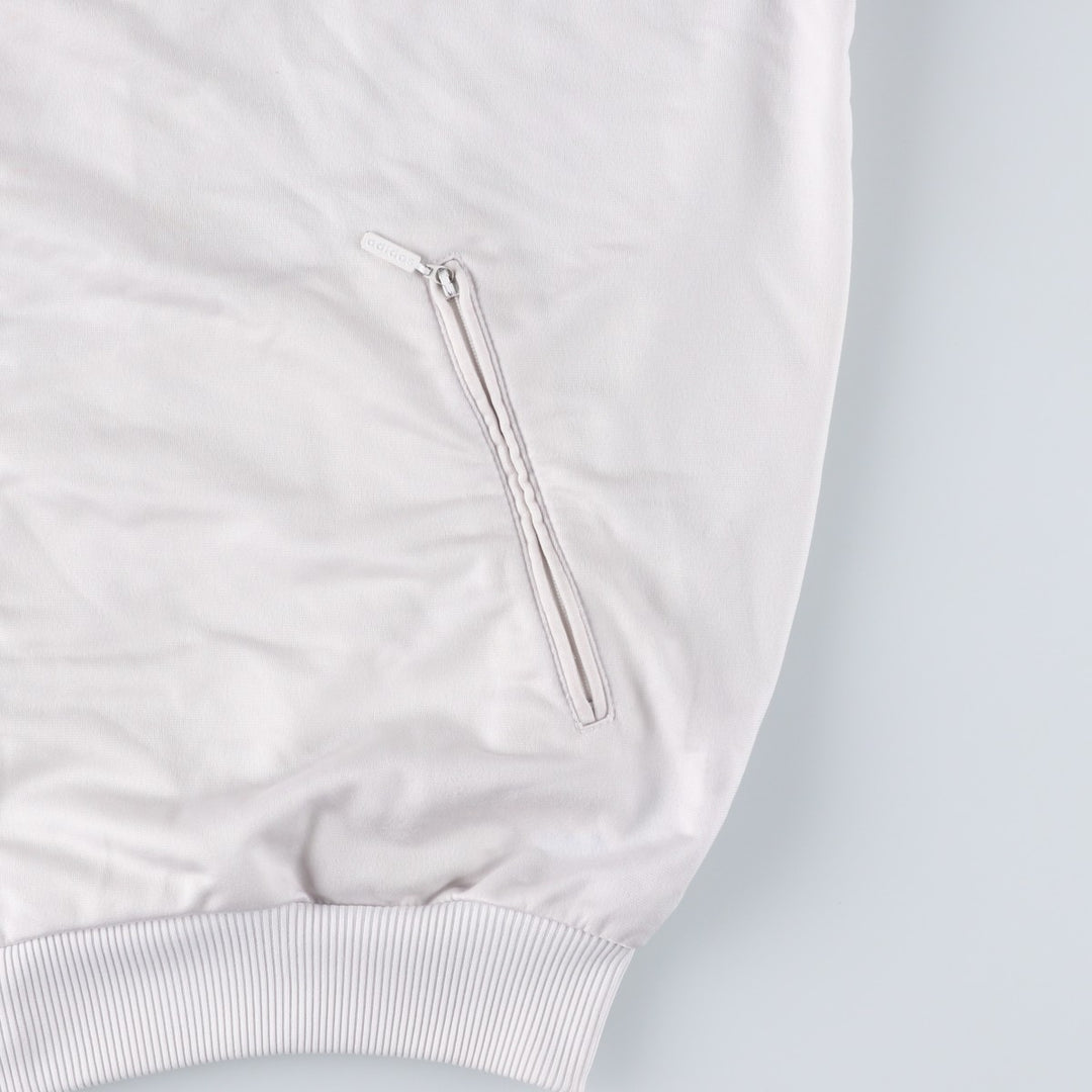 Vintage 1980'S adidas Trefoil logo track jacket, men's size M polyester white type Vintage Second Hand