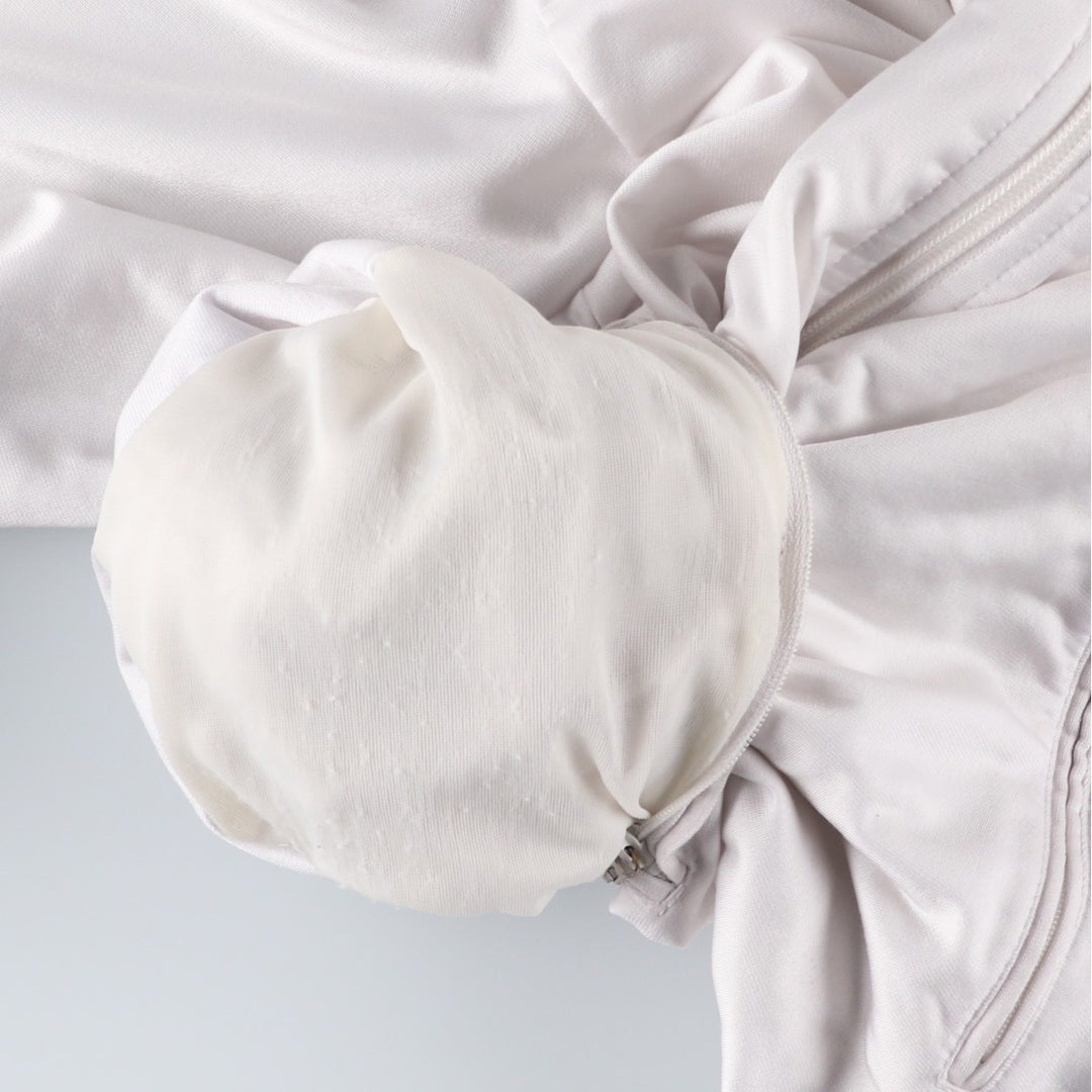 Vintage 1980'S adidas Trefoil logo track jacket, men's size M polyester white type Vintage Second Hand