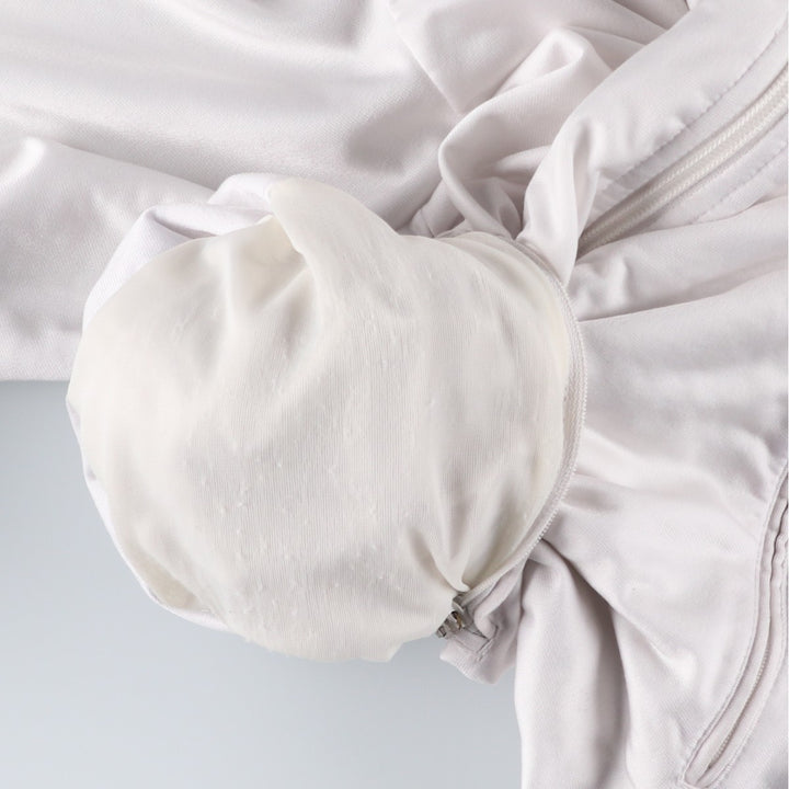 Vintage 1980'S adidas Trefoil logo track jacket, men's size M polyester white type Vintage Second Hand