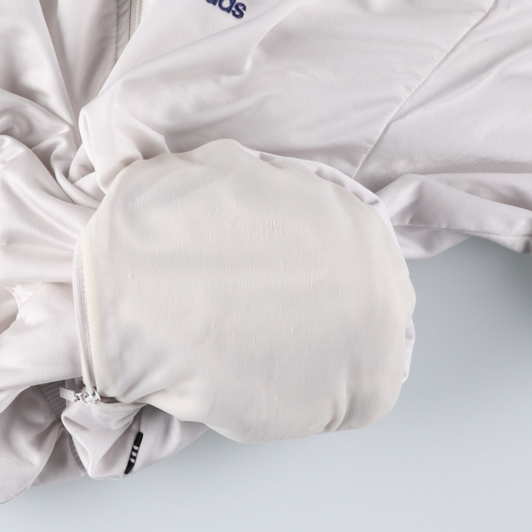 Vintage 1980'S adidas Trefoil logo track jacket, men's size M polyester white type Vintage Second Hand