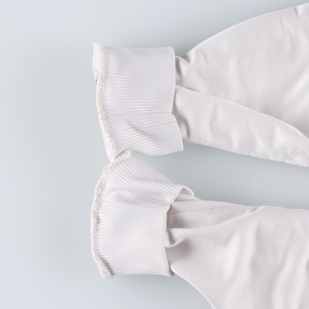 Vintage 1980'S adidas Trefoil logo track jacket, men's size M polyester white type Vintage Second Hand