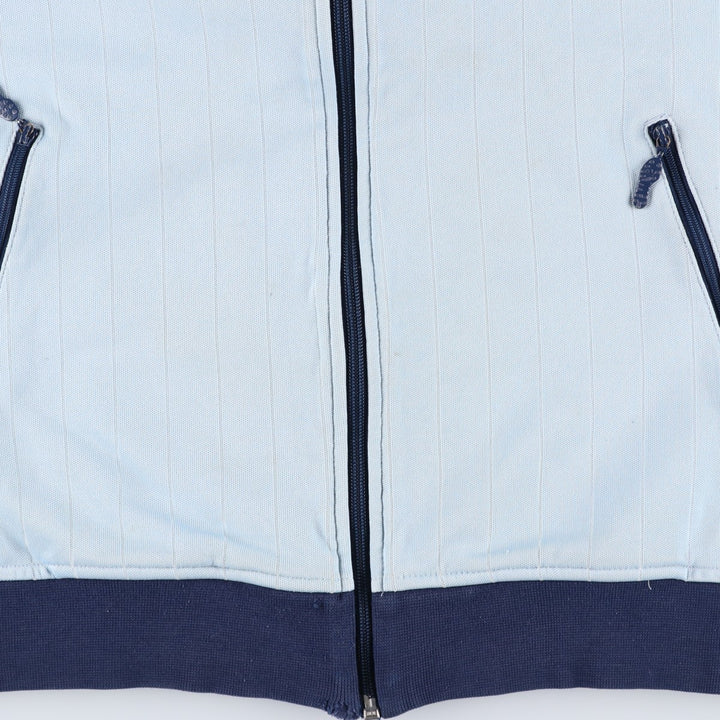 Vintage 1980'S Adidas Trefoil Logo Stripe Pattern France National Team Track Jacket, Men's Size Medium cotton Blue type light blue Vintage Second Hand