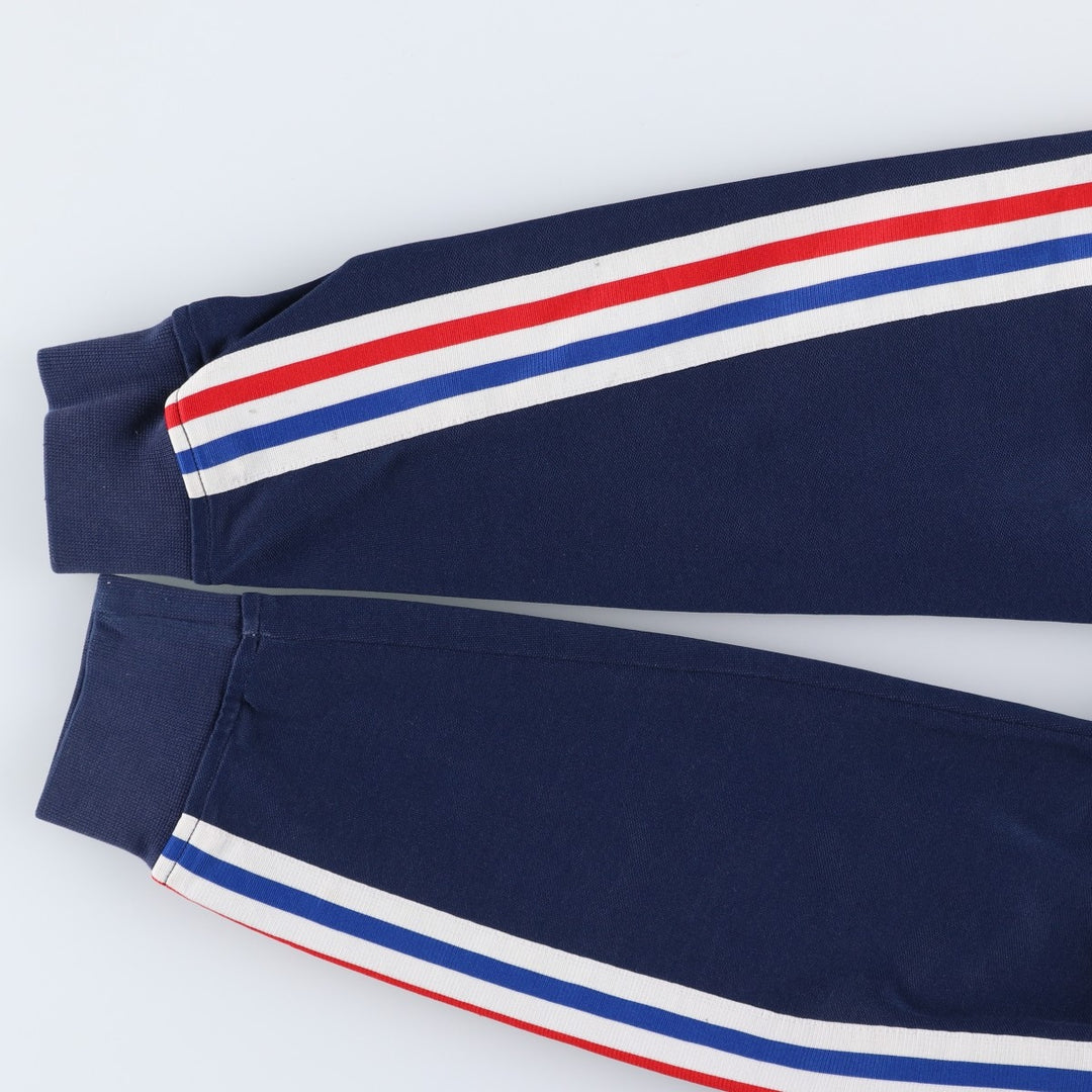 Vintage 1980'S Adidas Trefoil Logo Stripe Pattern France National Team Track Jacket, Men's Size Medium cotton Blue type light blue Vintage Second Hand