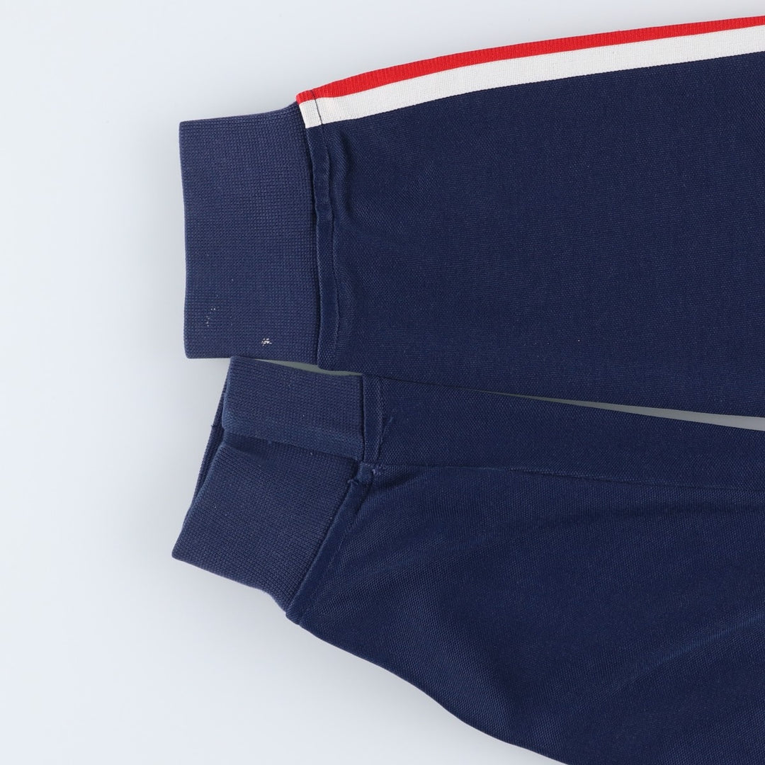 Vintage 1980'S Adidas Trefoil Logo Stripe Pattern France National Team Track Jacket, Men's Size Medium cotton Blue type light blue Vintage Second Hand