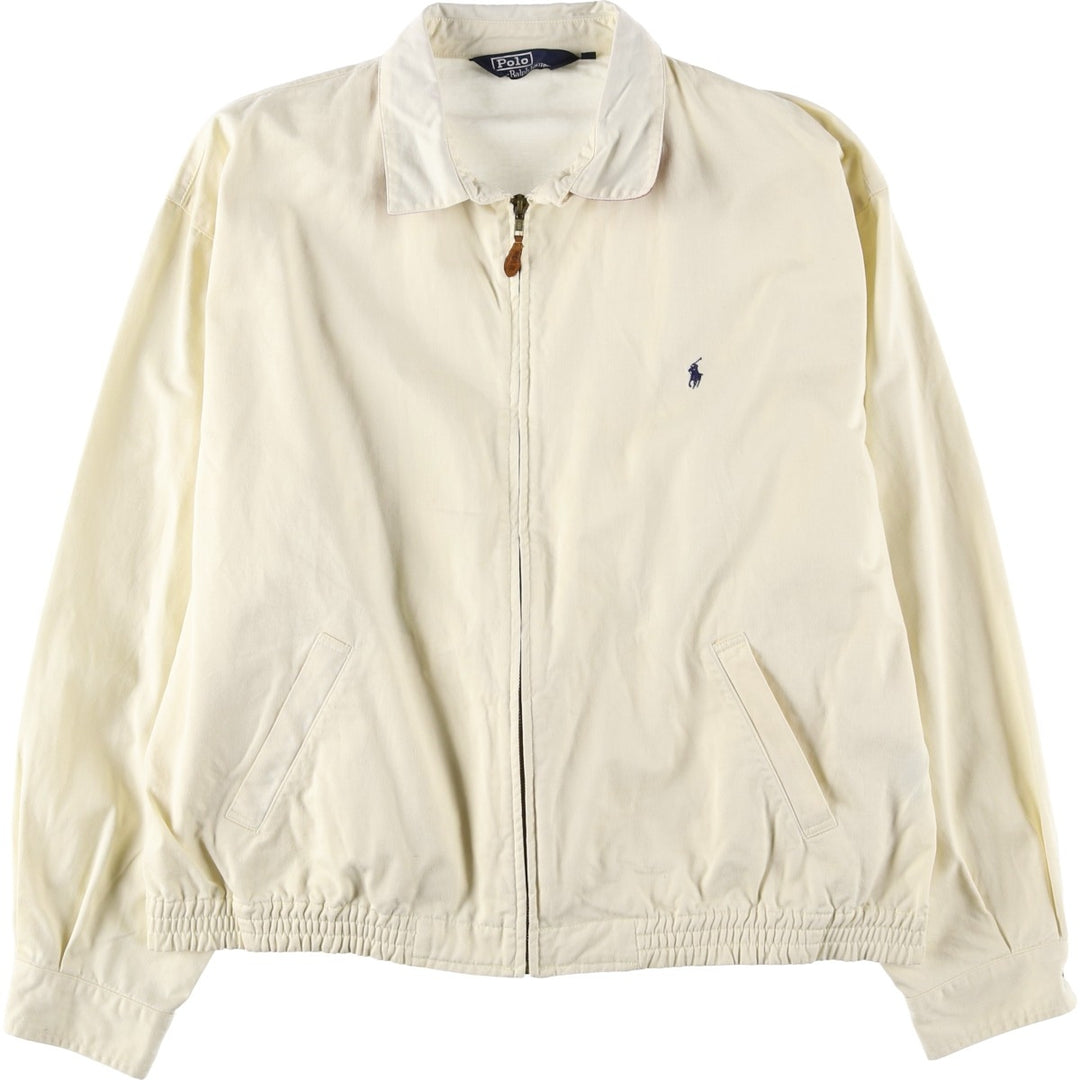 Ralph Lauren POLO by Ralph Lauren Swing Top Sports Jacket Men's XL cotton unbleached Vintage Second Hand