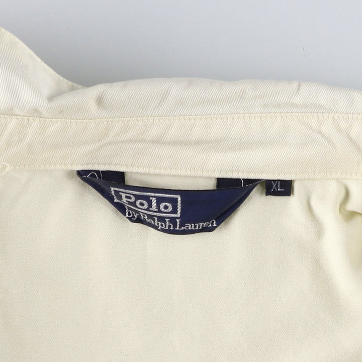 Ralph Lauren POLO by Ralph Lauren Swing Top Sports Jacket Men's XL cotton unbleached Vintage Second Hand